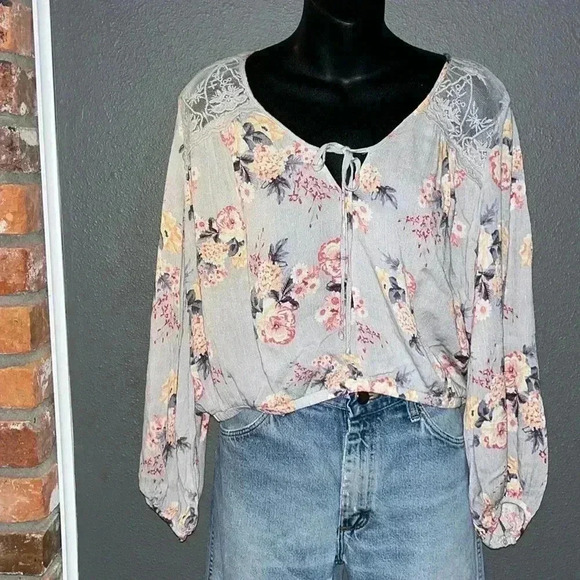 Lush Tops - Nordstrom | Lush floral crop XL